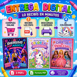 Qué incluye el Pack Mágico: 3 libritos, 96 páginas en PDF listas para imprimir