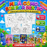 Mirá cómo son por dentro: páginas con trazos claros y fáciles de colorear