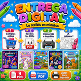 Entrega digital: comprás, recibís los 9 PDFs, descargás e imprimís